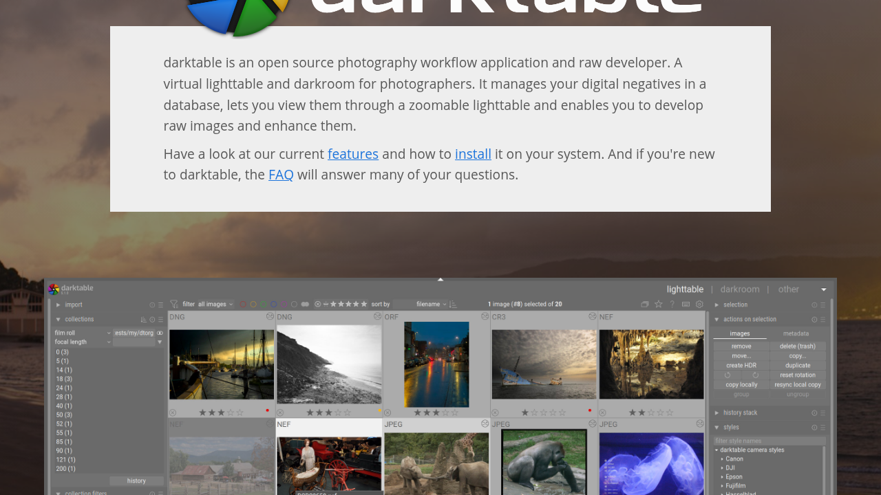 Darktable MCP screenshot