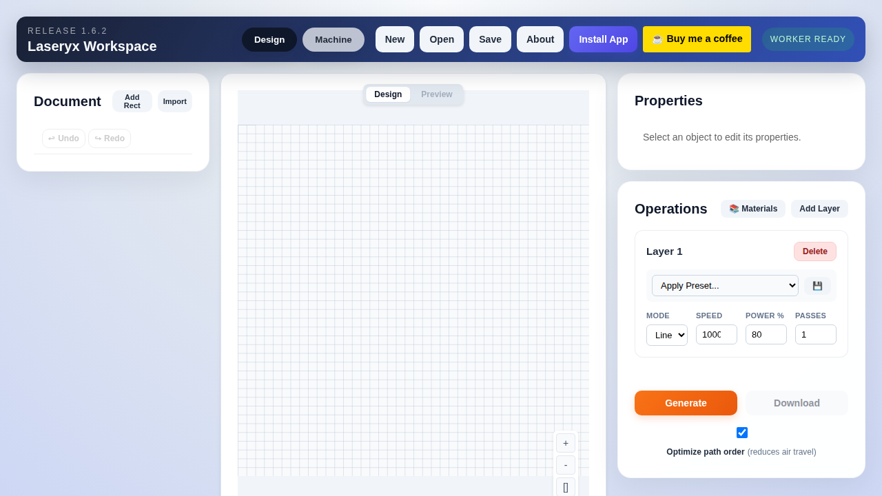 Laseryx screenshot